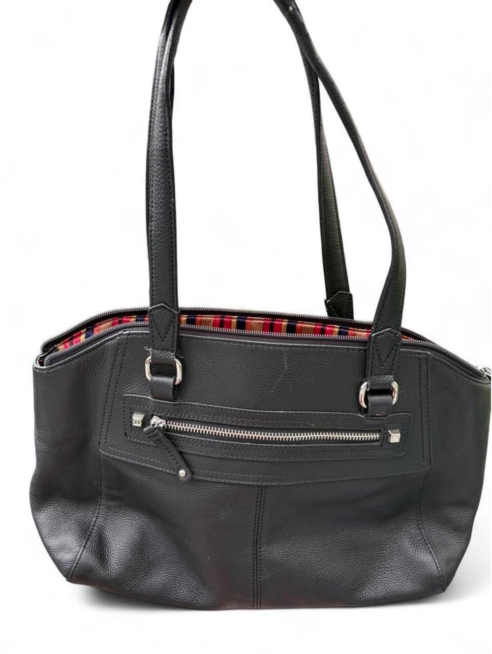 Women's Black and Grey Bag